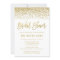 Modern White Faux Gold Glitter Bridal Shower