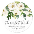 Modern White Floral Greenery Elegant Wedding