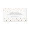 Modern White & Gold Leaf Polka Dot Business Card