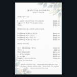 Modern White Grey Leafy Flyer<br><div class="desc">Modern leafy flyer in white,  grey. Edit your product in minutes by adding your data. You can change the font/colour/position by "further personalization".</div>