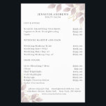 Modern, White Grey-Pink Leafy Flyer<br><div class="desc">Modern leafy flyer  in white,  grey-pink. Edit your product in minutes by adding your data. You can change the font/colour/position by "further personalization".</div>