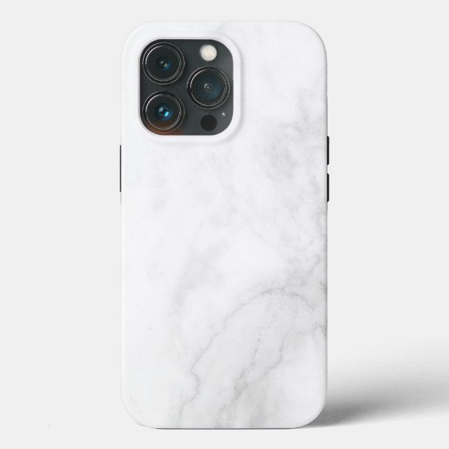 Modern White Marble Case-Mate iPhone Case (Back)