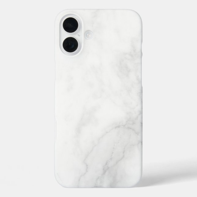 Modern White Marble Case-Mate iPhone Case (Back)