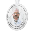 Modern White Marble In Loving Memory Photo Tribute