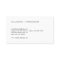 Modern White Marble Luxury Designer Business Card