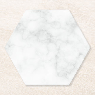 Modern White Marble Paper Coaster