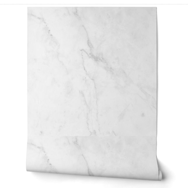 Modern White Marble Wallpaper (Unrolling)