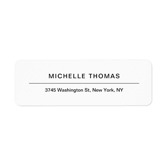 Modern White Minimalist Plain Elegant (Front)