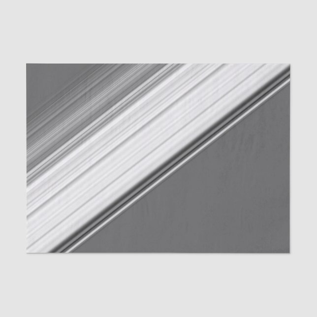 Modern White on Grey Tissue Paper (Front)