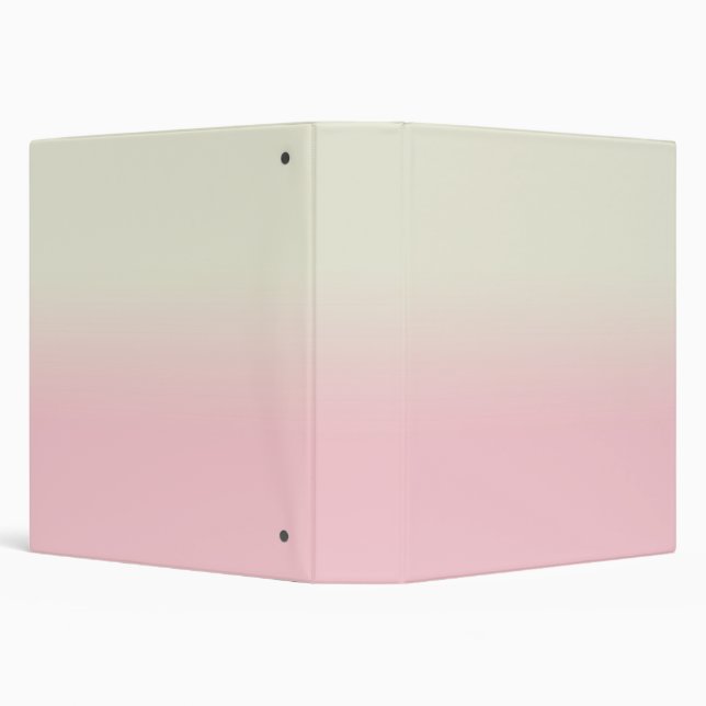 Modern White Pastel Pink  Ombre Gradient  Binder (Background)