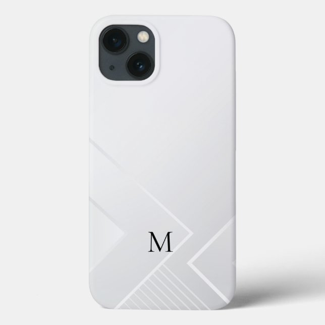 Modern White Pattern Case-Mate iPhone Case (Back)