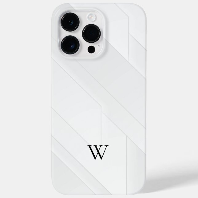 Modern White Pattern Case-Mate iPhone Case (Back)