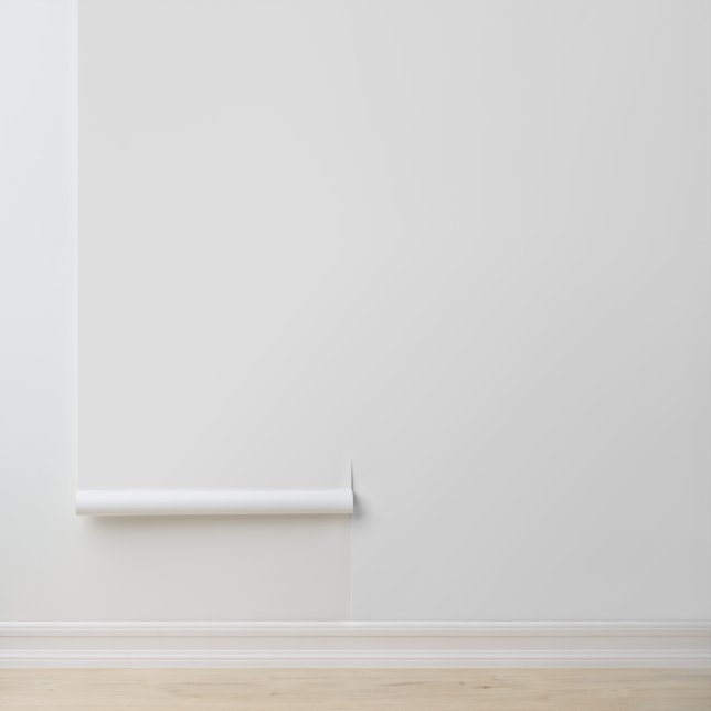 Modern White Plain Solid Colour Wallpaper (Application)