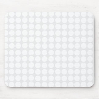 Modern White Polka Dots Mousepad