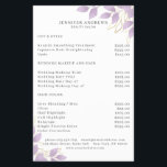 Modern, White Purple Leafy Flyer<br><div class="desc">Modern green layer in white, purple. Edit your product in minutes by adding your data. You can change the font/colour/position by "further personalization".</div>