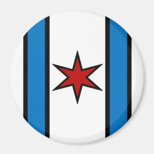 Modern White Shield Magnet