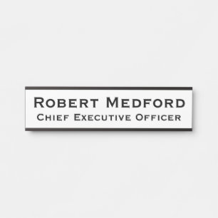 Modern White Signs Hanging Door Sign Name Plate