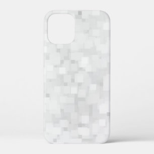 Modern White Square Pattern iPhone 12 Mini Case