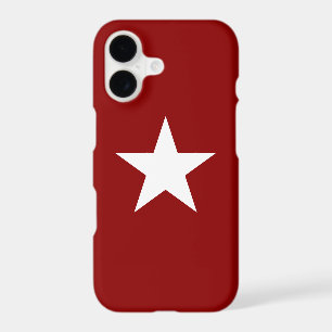 Modern White Star Mark Christmas Red