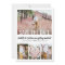 Modern White Typography Overlay Five Photo Wedding