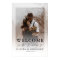 Modern White Wedding Photo Welcome Sign