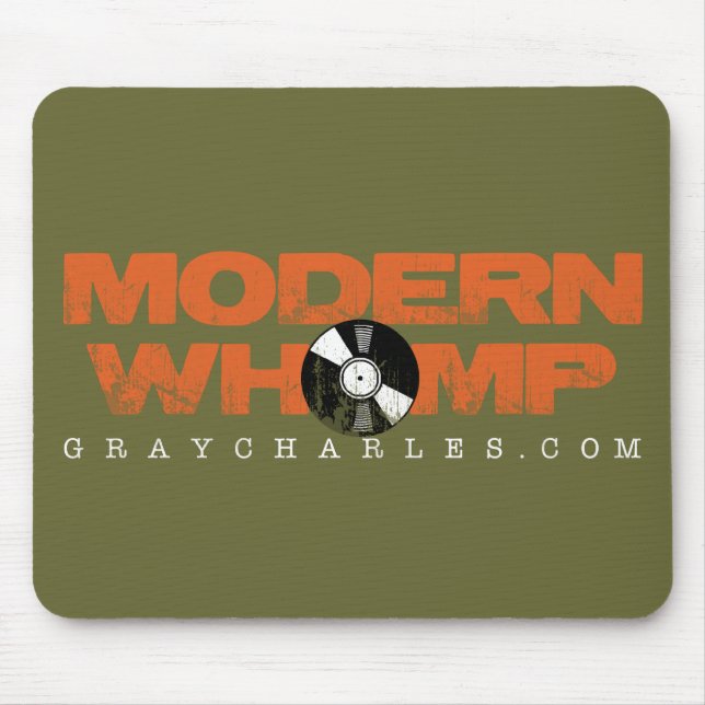 Modern Whomp - Green Mouse Pad (Front)