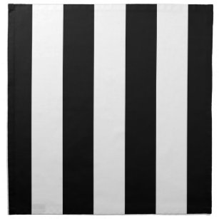 Black And White Stripes Pattern Napkins | Zazzle.ca