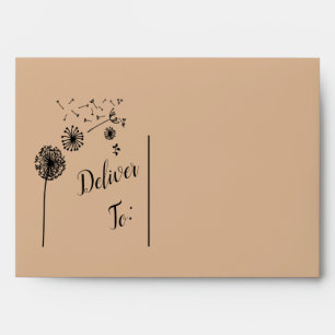 Modern Wild Garden Decorative Custom Envelope