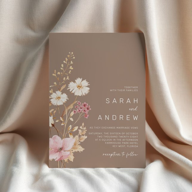 Modern Wildflower | Botanical Garden Wedding Invitation (Creator Uploaded)