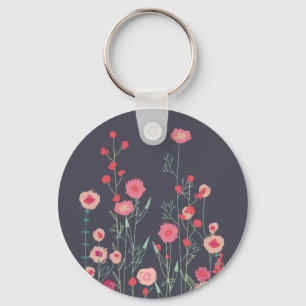 Modern Wildflower Keychain