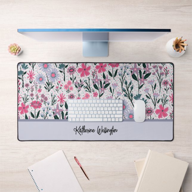 Modern Wildflowers Desk Mat (Office 1)