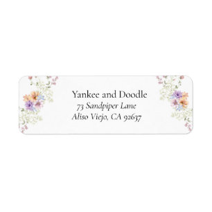 Modern wildflowers spring wedding