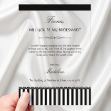 Modern Will You Be My Bridesmaid Proposal