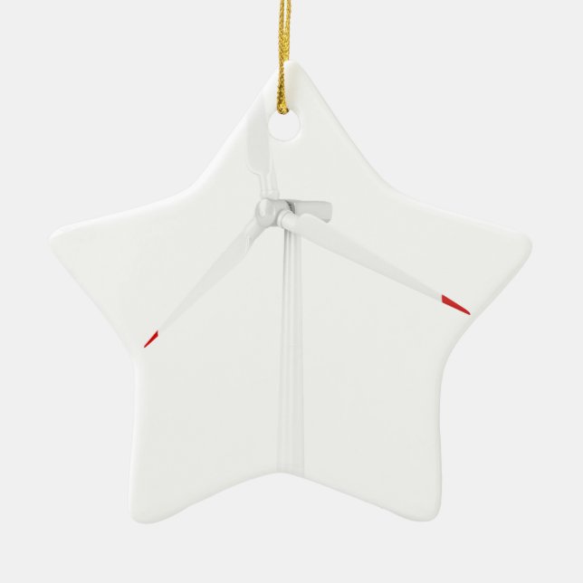 Modern wind turbine ceramic ornament (Front)