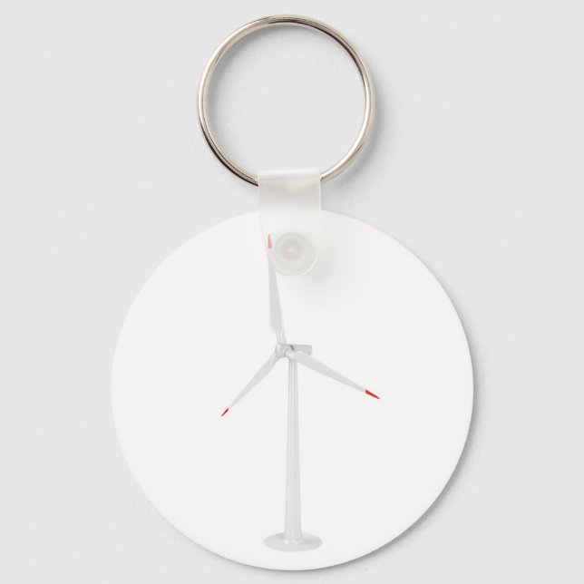 Modern wind turbine keychain (Front)