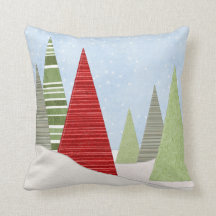 Modern Winter Christmas Trees Art