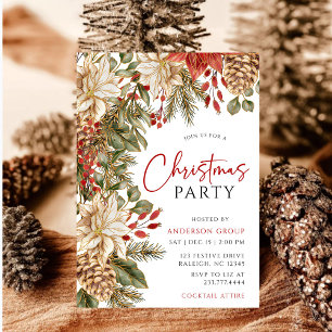 Modern Winter Corporate Business Christmas Party Invitation