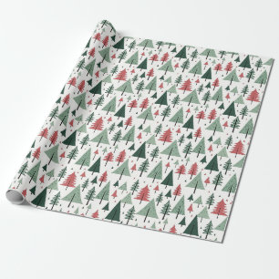 Modern Winter Forest Wrapping Paper