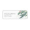 Modern Winter Greenery Return Address Labels