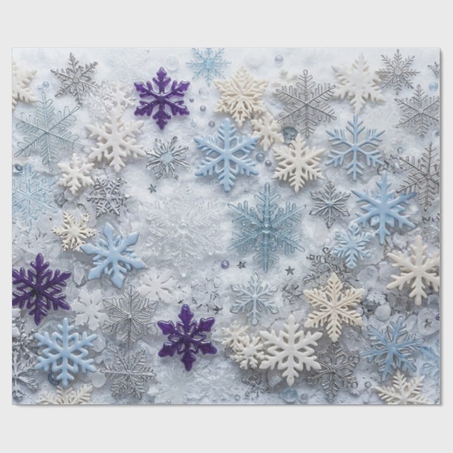 Modern Winter Pattern 2022 Wrapping Paper (Flat)