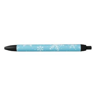 Modern winter pattern black ink pen