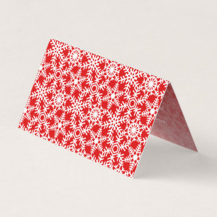 Modern Winter Snowflake Web Holiday Greeting