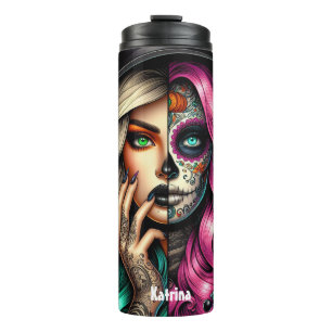 Modern Witch Gothic Halloween Tumbler Name