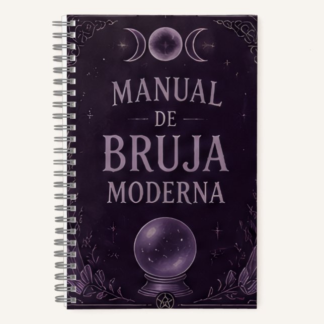 modern witch handbook violet notebook (Front)