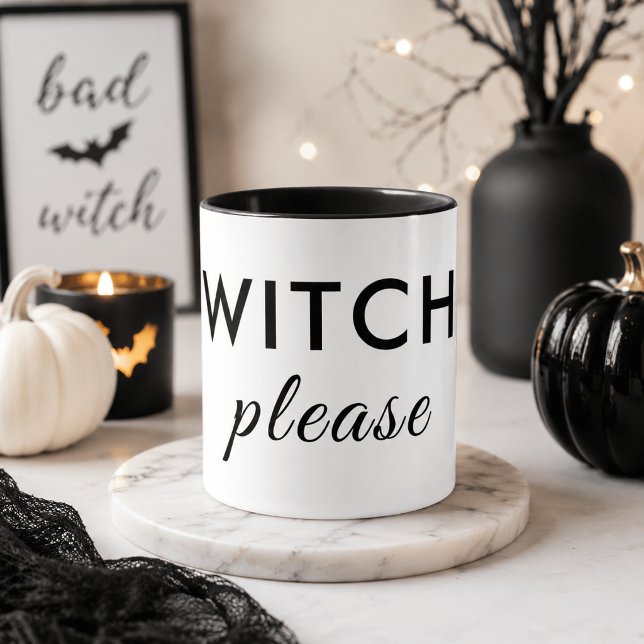 Modern Witch Please Halloween Mug – Minimal Chic (Creator Uploaded)