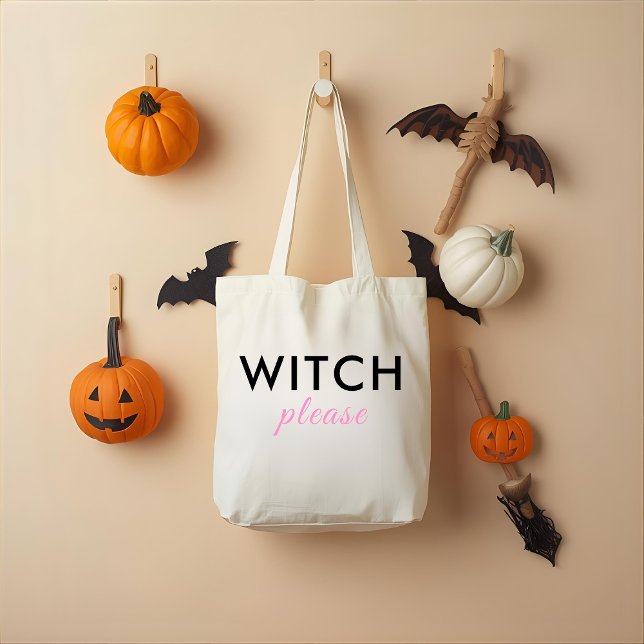 Modern Witch Please Halloween Tote Bag – Trendy (Creator Uploaded)
