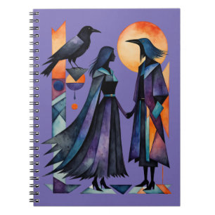 Modern Witches - an abstract artwork 1 - Fan Fun Notebook