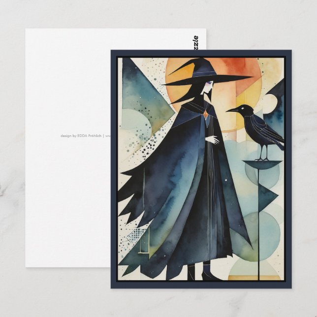 Modern Witches - an abstract artwork 3  - Fan Fun Postcard (Front/Back)