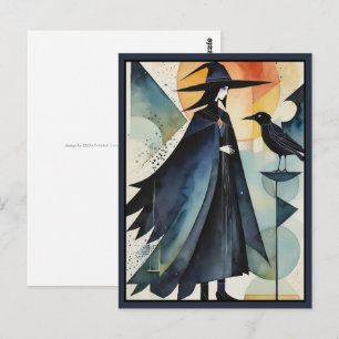 Modern Witches - an abstract artwork 3 - Fan Fun Postcard