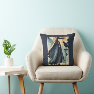 Modern Witches - an abstract artwork 3 - Fan Fun Throw Pillow